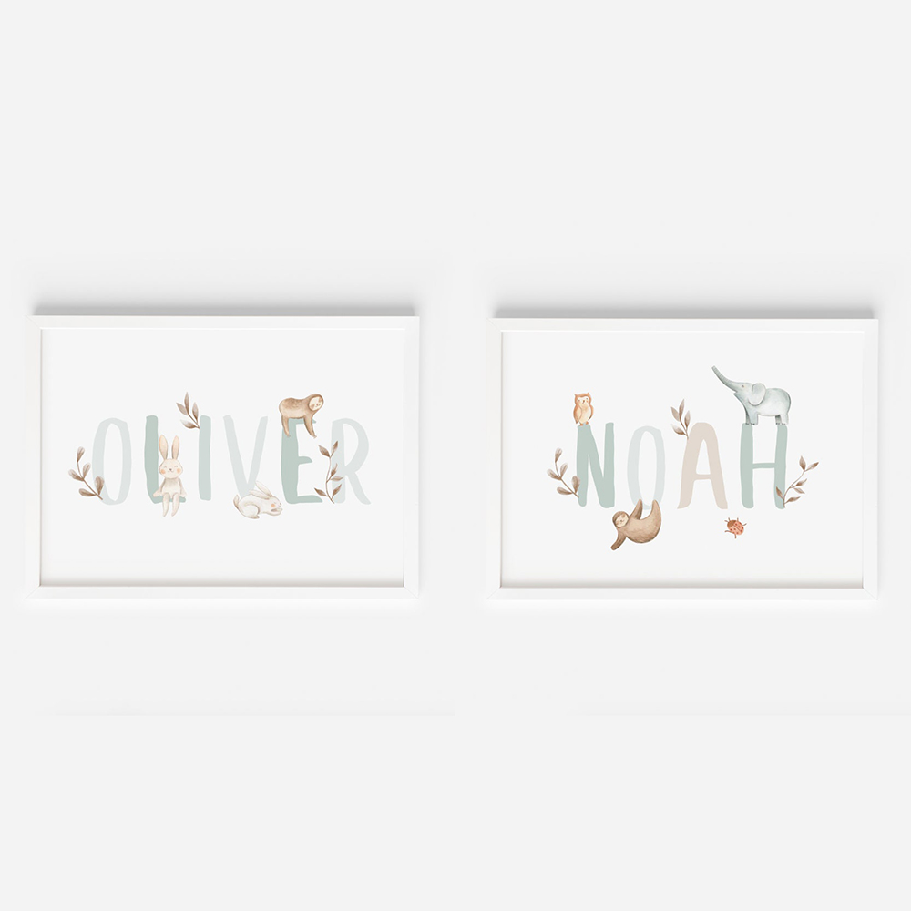 Poster Kustom Nama Kamar Anak- - Baby Nursery Name Letters ulasan dan harga