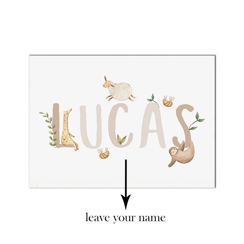 Poster Kustom Nama Kamar Anak- - Baby Nursery Name Letters ulasan dan harga
