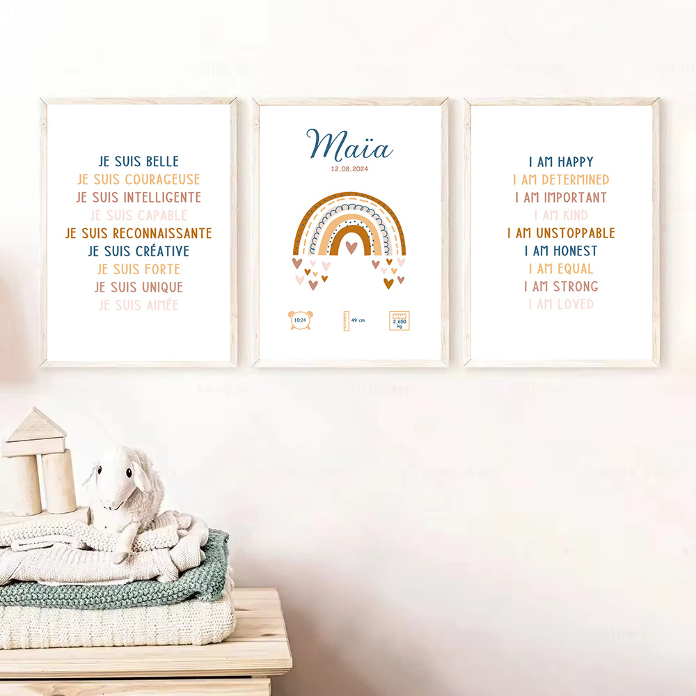 Poster nama bayi kustom kutipa - Baby Nursery Quotes Wall Art ulasan dan harga