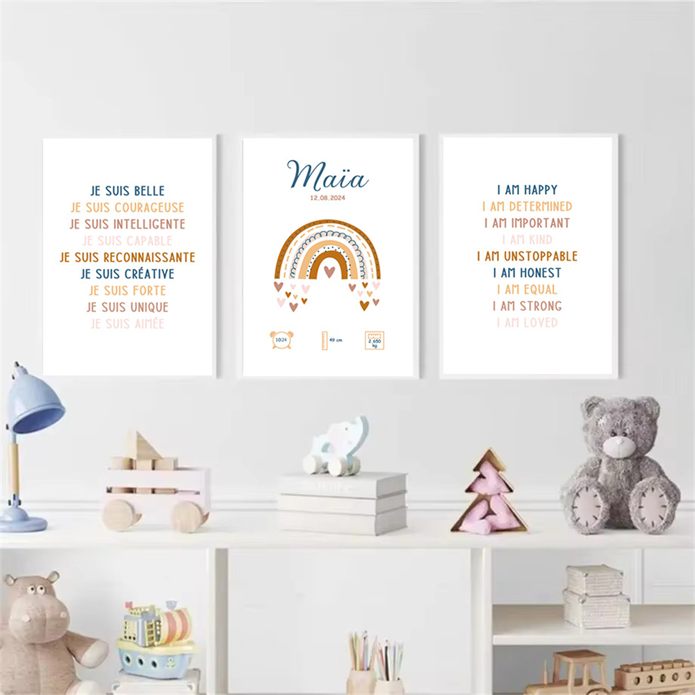 Poster nama bayi kustom kutipa - Baby Nursery Quotes Wall Art ulasan dan harga