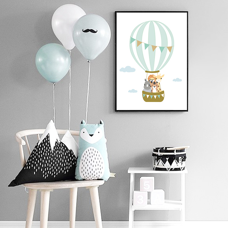Poster Kamar Anak Balon Bulan  - Baby Nursery Quotes Wall Art ulasan dan harga