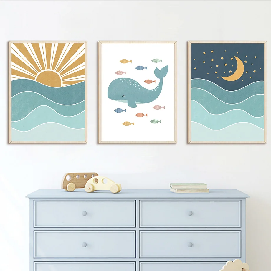 1 Buah Poster Lukisan Kanvas S - Baby Nursery Quotes Wall Art ulasan dan harga