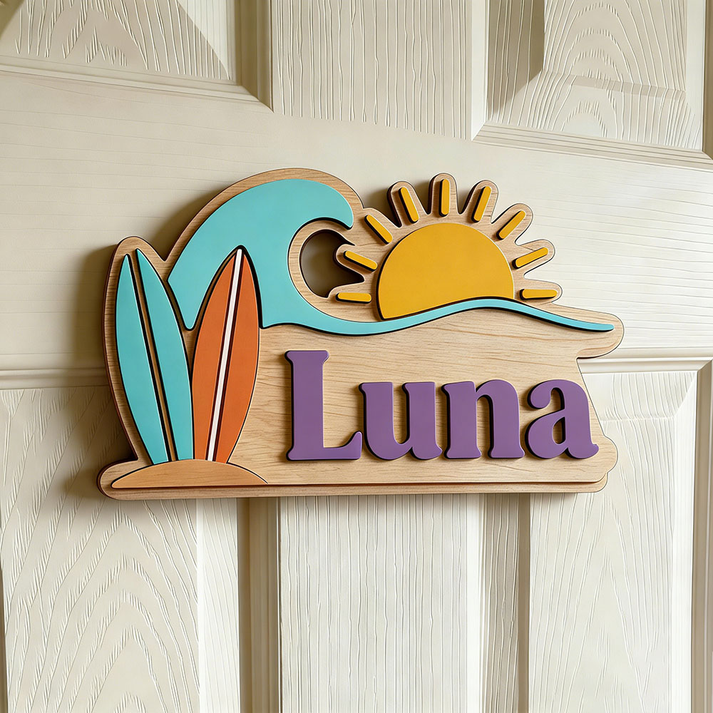 Papan Nama Pintu Bertema Gelom - Baby Nursery Kids ulasan dan harga