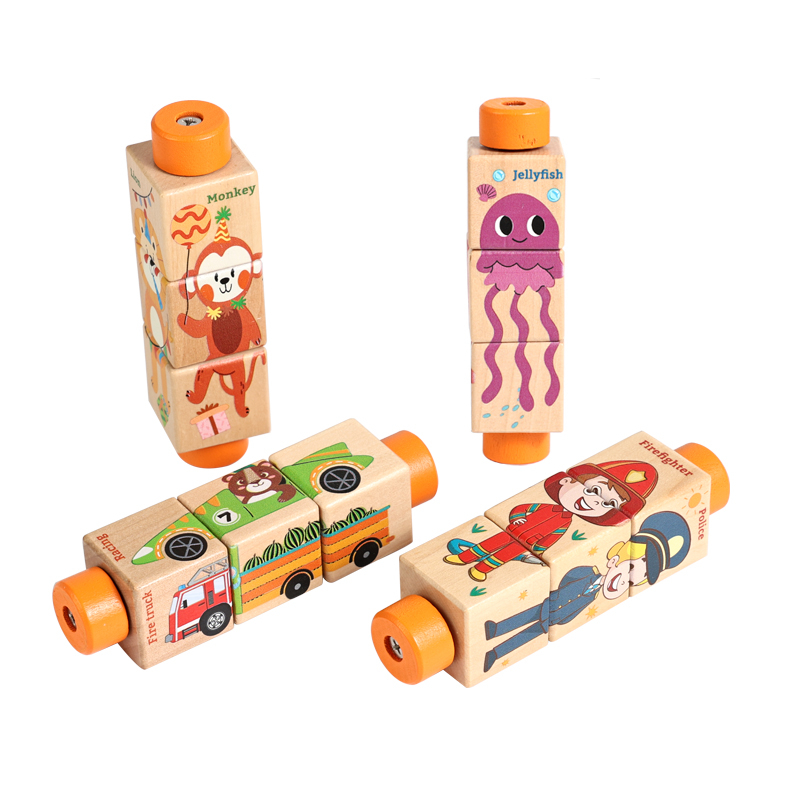 Mainan Puzzle Kayu Berputar un - Baby Nursery Mobile ulasan dan harga