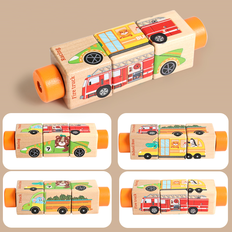 Mainan Puzzle Kayu Berputar un - Baby Nursery Mobile ulasan dan harga
