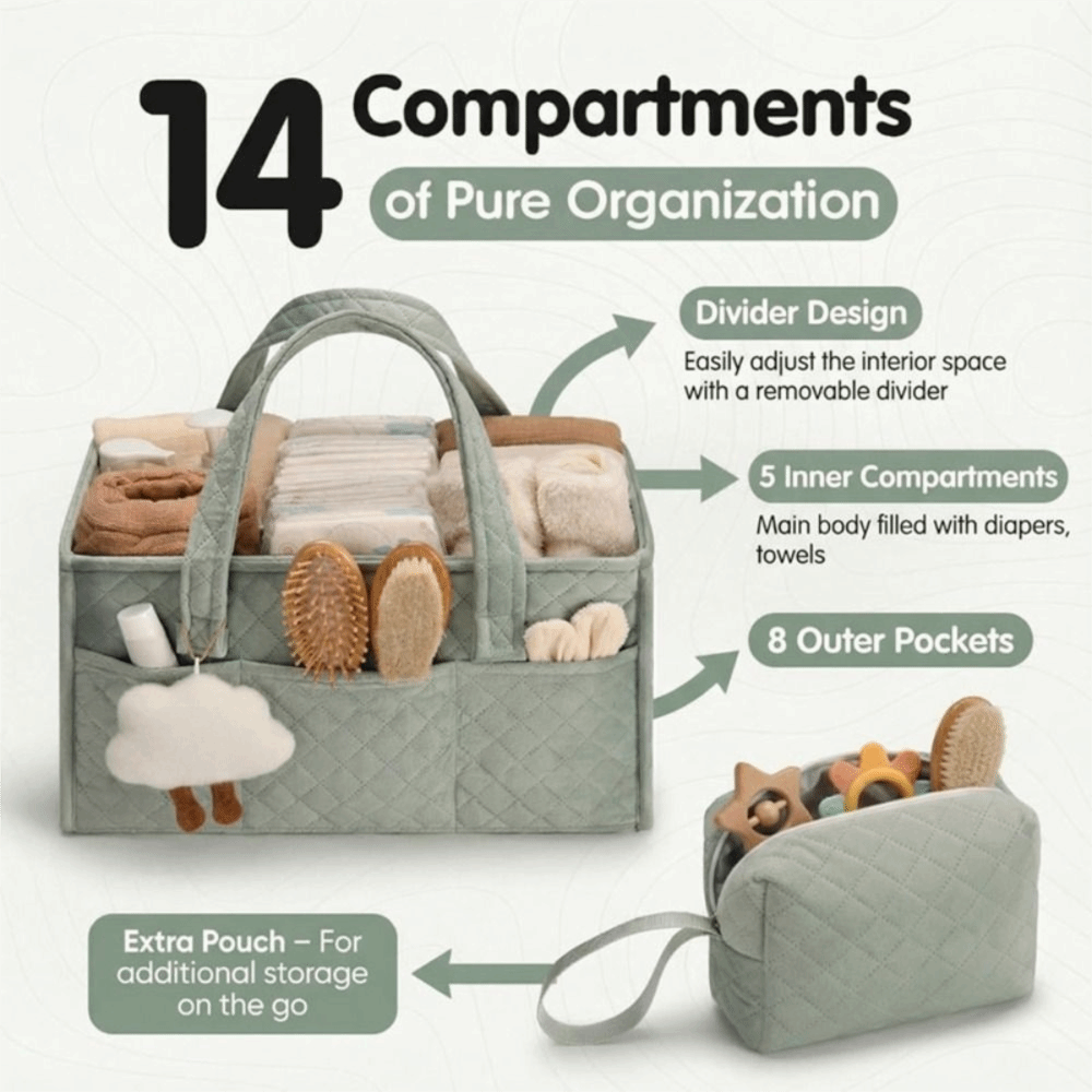 Organizer Popok Bayi Kapasitas - Baby Nursery Essentials ulasan dan harga