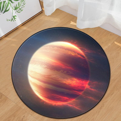 Karpet Bulat Motif Bulan Purna - Soft Rug Nursery ulasan dan harga