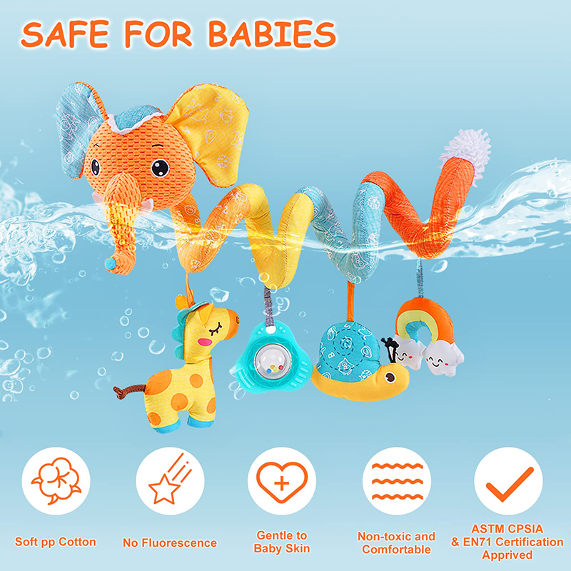 Mainan kursi mobil gajah warna - Baby Nursery Mobile ulasan dan harga