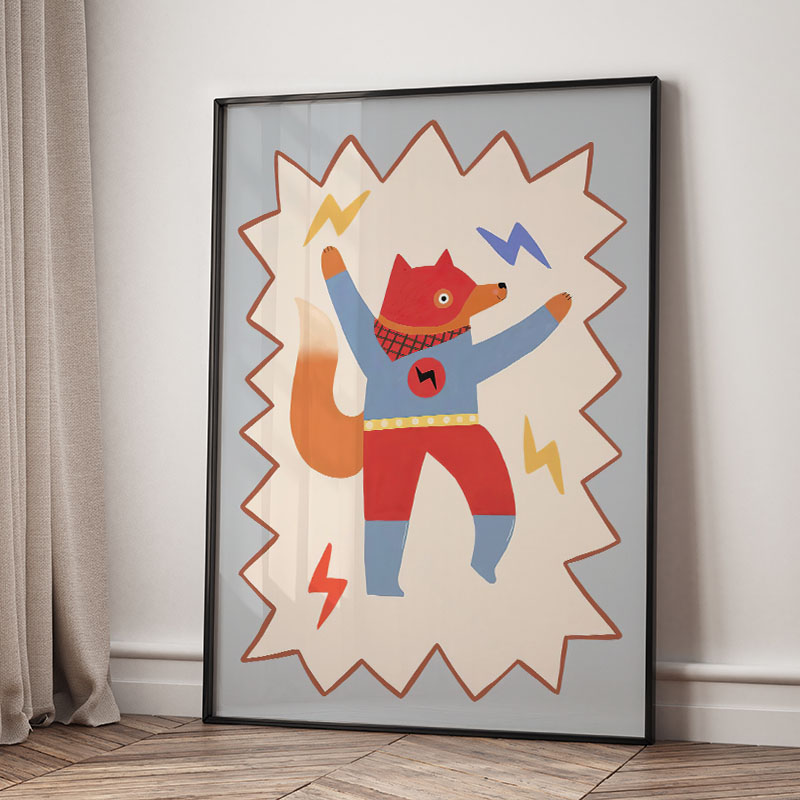 Lukisan Kanvas Seni Dinding Ka - Animals Baby Nursery ulasan dan harga